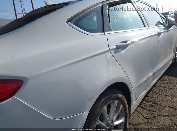 3FA6P0LU7KR220751 2019 FORD FUSION HYBRID White 