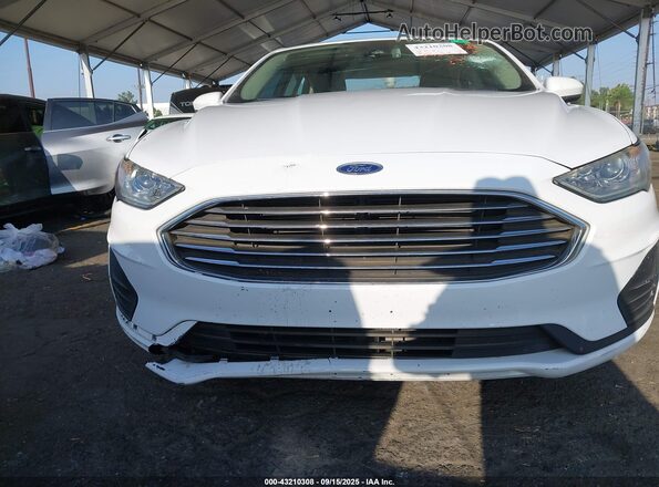 3FA6P0LU7KR220751 2019 FORD FUSION HYBRID White Front view