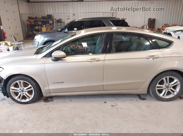 3FA6P0LU8JR250307 2018 FORD FUSION HYBRID Tan 