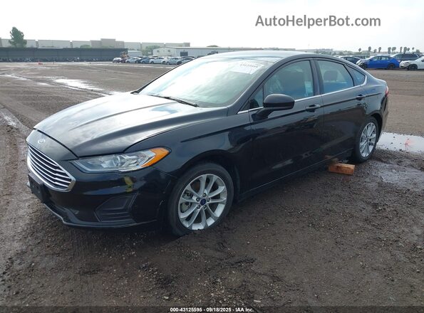 3FA6P0LU8LR258538 2020 FORD FUSION Black Передня ліва чверть