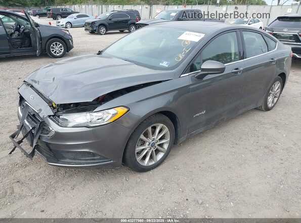 3FA6P0LUXHR234202 2017 FORD FUSION HYBRID Gray Przód lewy