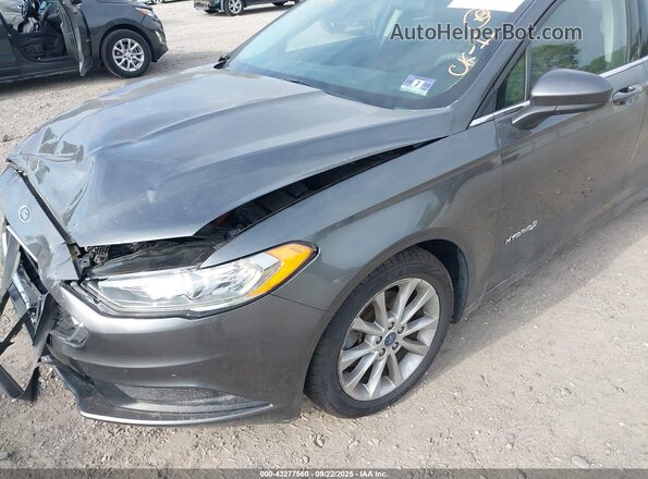 3FA6P0LUXHR234202 2017 FORD FUSION HYBRID Gray 
