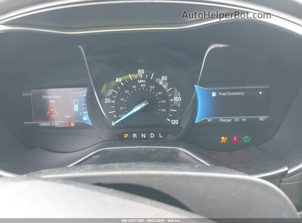 3FA6P0LUXHR234202 2017 FORD FUSION HYBRID Gray Widok tylnych siedzeń