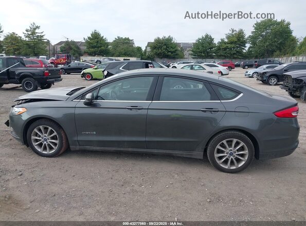 3FA6P0LUXHR234202 2017 FORD FUSION HYBRID Gray 
