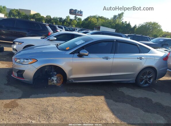 3FA6P0T91LR132257 2020 FORD FUSION Silver 