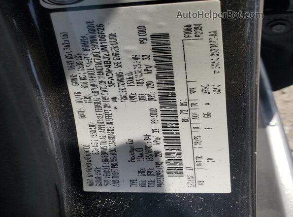 3FADP4BJ2JM106626 2018 FORD FIESTA Gray 