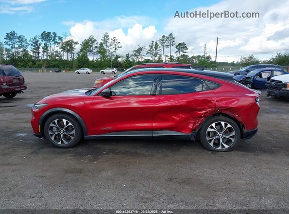 3FMTK3R72MMA28616 2021 FORD MUSTANG MACH-E PREMI Red Սալոնի 360 աստիճան տեսք