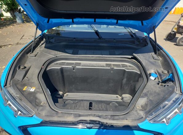 3FMTK3R73PMA63489 2023 FORD MUSTANG MACH-E PREMI Blue ძრავის განყოფილების ხედი