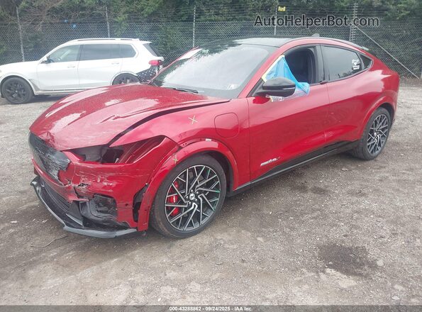 3FMTK4SX7PMA38076 2023 FORD MUSTANG MACH-E Красный Передняя левая четверть