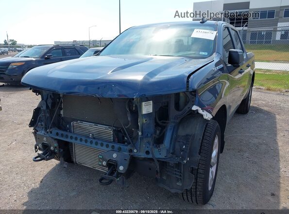 3GCPABEKXNG514622 2022 CHEVROLET SILVERADO Blue Front view