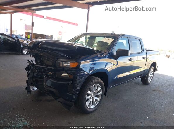 3GCPWBEF5LG325863 2020 CHEVROLET SILVERADO Синий Передняя левая четверть