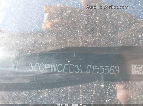3GCPWCED3LG155569 2020 CHEVROLET SILVERADO Черный Вид подкапотного пространства