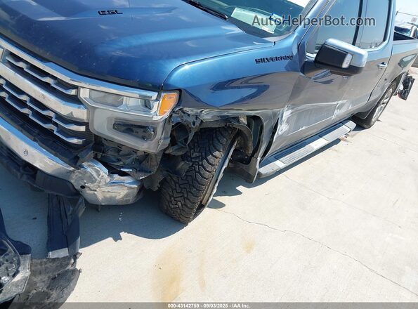 3GCUDGEL7NG524508 2022 CHEVROLET SILVERADO Синий Вид спереди