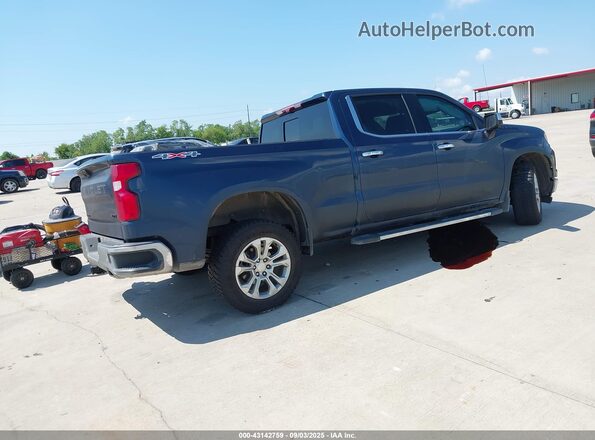 3GCUDGEL7NG524508 2022 CHEVROLET SILVERADO Синий Задняя правая четверть