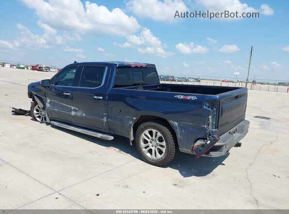 3GCUDGEL7NG524508 2022 CHEVROLET SILVERADO Синий Задняя левая четверть