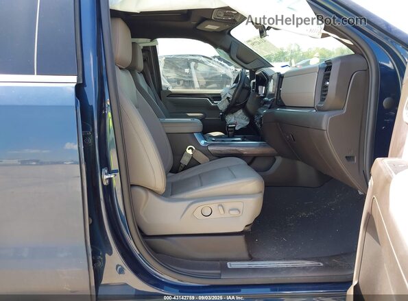 3GCUDGEL7NG524508 2022 CHEVROLET SILVERADO Синий Вид салона спереди