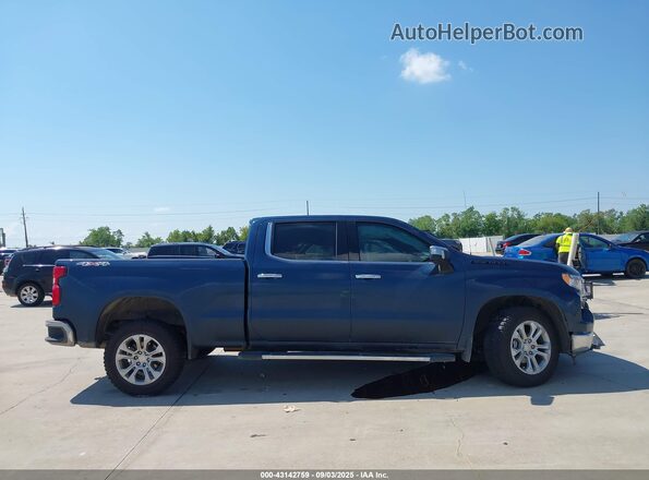 3GCUDGEL7NG524508 2022 CHEVROLET SILVERADO Синий Вид задней части салона