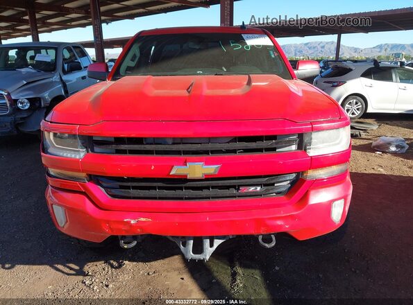 3GCUKREC6GG264168 2016 CHEVROLET SILVERADO Red უკანა სალონის ხედი