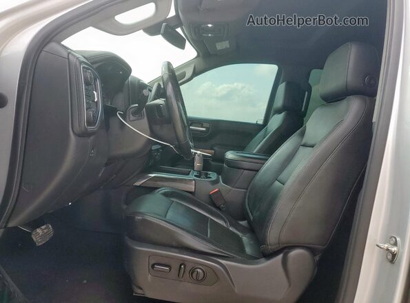 3GCUYGED3LG199656 2020 CHEVROLET SILVERADO Silver Front interior view