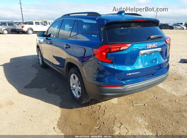 3GKALMEV3LL231249 2020 GMC TERRAIN Blue Trasero izquierdo
