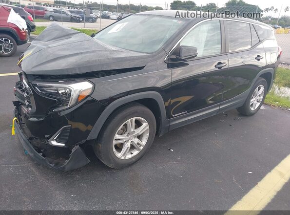 3GKALMEV3ML337170 2021 GMC TERRAIN Черный Передняя левая четверть