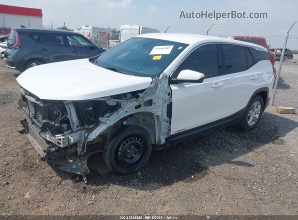 3GKALMEV4LL187262 2020 GMC TERRAIN White წინა მარცხენა ხედი სამი მეოთხედიდან