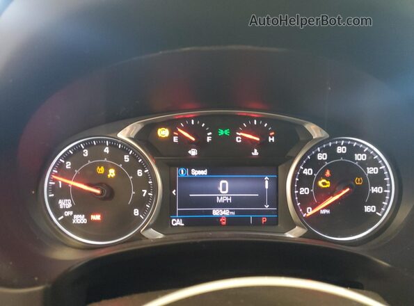 3GKALMEV4LL303088 2020 GMC TERRAIN Silver Instrument cluster view