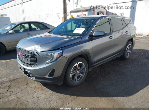 3GKALMEV7LL335940 2020 GMC TERRAIN Gray Передня ліва чверть