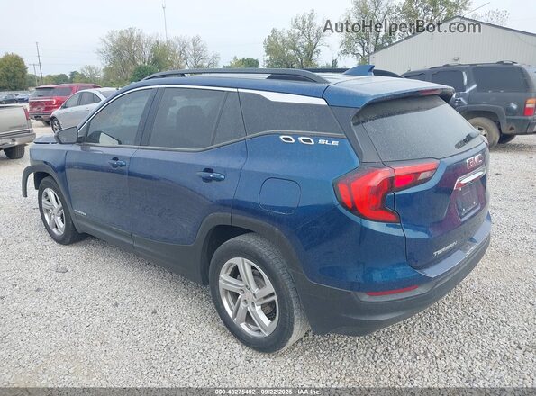 3GKALMEVXLL228428 2020 GMC TERRAIN Blue Задня ліва чверть