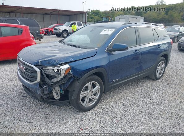 3GKALMEVXLL228428 2020 GMC TERRAIN Blue Передня ліва чверть