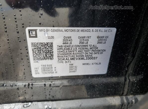 3GKALMEVXML330037 2021 GMC TERRAIN Black სალონის 360-გრადუსიანი ხედი