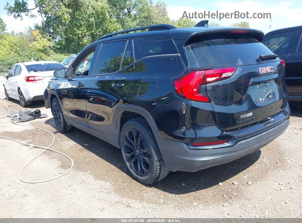 3GKALMEVXML331317 2021 GMC TERRAIN Black Հետևի ձախ