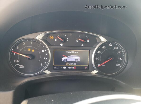 3GKALPEV4ML382250 2021 GMC TERRAIN Blue Widok zestawu wskaźników