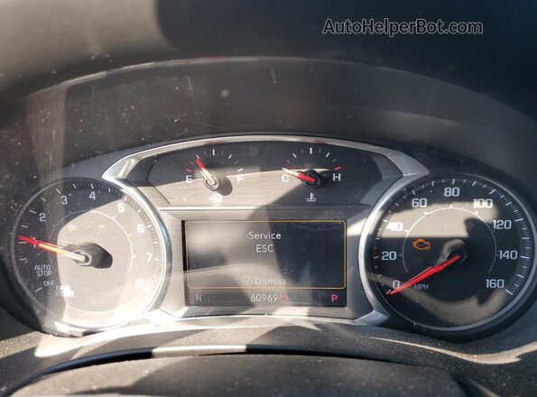 3GKALPEV9KL157223 2019 GMC TERRAIN White ხელსაწყოთა პანელის ხედი