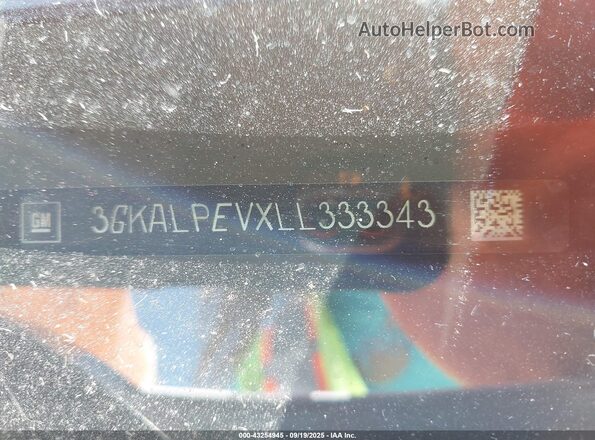 3GKALPEVXLL333343 2020 GMC TERRAIN White Вид підкапотного простору