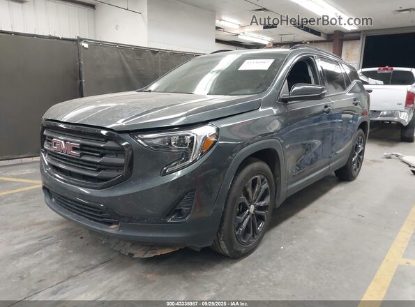 3GKALPEX3LL116315 2020 GMC TERRAIN Gray Առջևի ձախ երեք քառորդ տեսարան