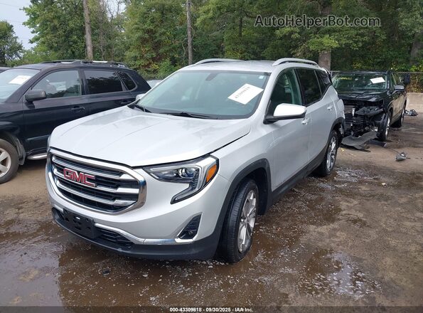 3GKALPEX8KL298088 2019 GMC TERRAIN Silver Vista tres cuartos delantera izquierda