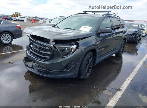 3GKALPEX8LL221349 2020 GMC TERRAIN Gray Передня ліва чверть