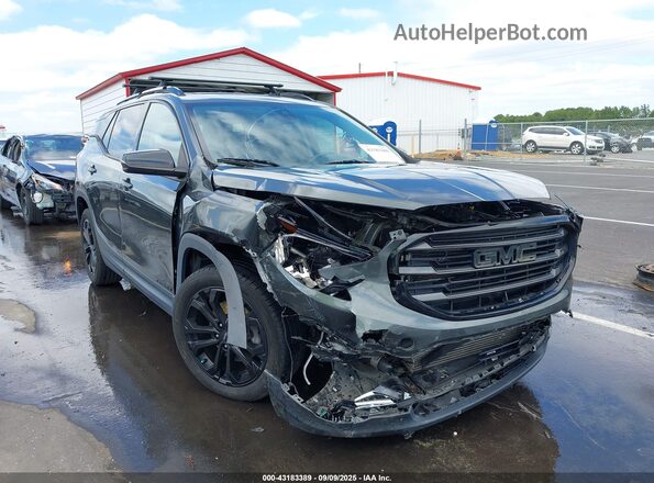3GKALPEX8LL221349 2020 GMC TERRAIN Gray Вид спереду