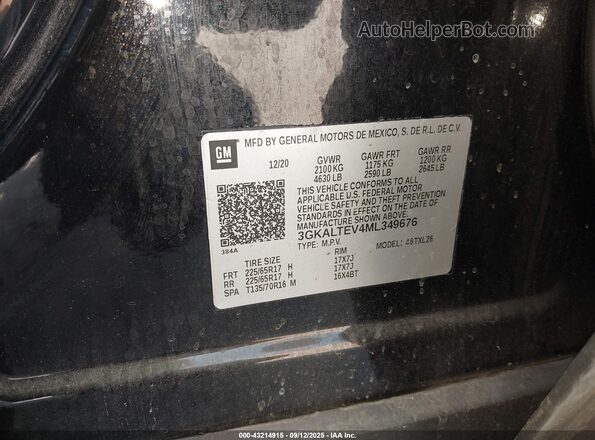3GKALTEV4ML349676 2021 GMC TERRAIN Black Widok komory silnika