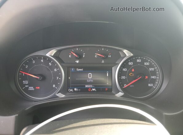 3GKALTEV6LL273568 2020 GMC TERRAIN Blue Вид щитка приладів