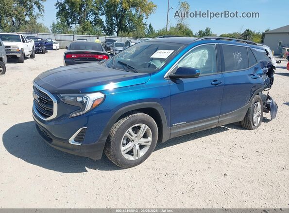 3GKALTEV6LL296137 2020 GMC TERRAIN Blue Vista tres cuartos delantera izquierda