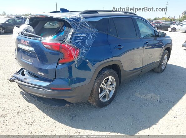 3GKALTEV6LL296137 2020 GMC TERRAIN Blue Trasero derecho