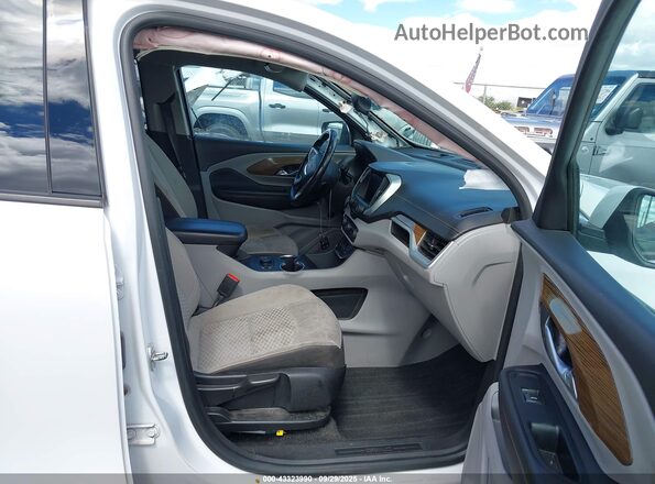 3GKALTEV7LL250574 2020 GMC TERRAIN White Вид салону спереду