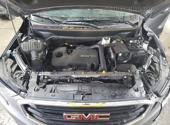3GKALTEVXLL152462 2020 GMC TERRAIN Gray Vista del compartimento del motor