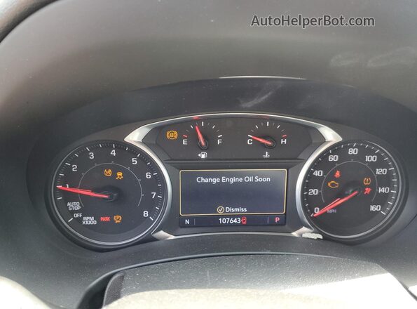 3GKALVEX3LL119686 2020 GMC TERRAIN Red Instrument cluster view