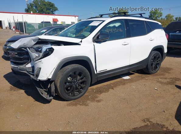 3GKALVEX8LL309287 2020 GMC TERRAIN White Передня ліва чверть