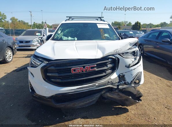 3GKALVEX8LL309287 2020 GMC TERRAIN White Вид щитка приладів