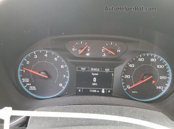 3GNAXHEV9LS508801 2020 CHEVROLET EQUINOX Black Instrument cluster view