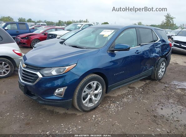 3GNAXKEV8LL332766 2020 CHEVROLET EQUINOX Blue Передня ліва чверть